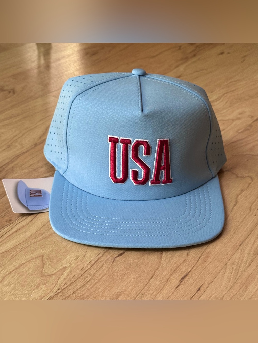 2026 USA SNAPBACK BABY BLUE ADJUSTABLE TEAM WORLD CUP JULY FLAG GOLFER HAT CAP